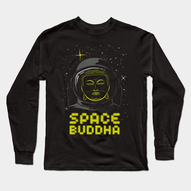 Space Buddha Long Sleeve T-Shirt by BOEC Gear